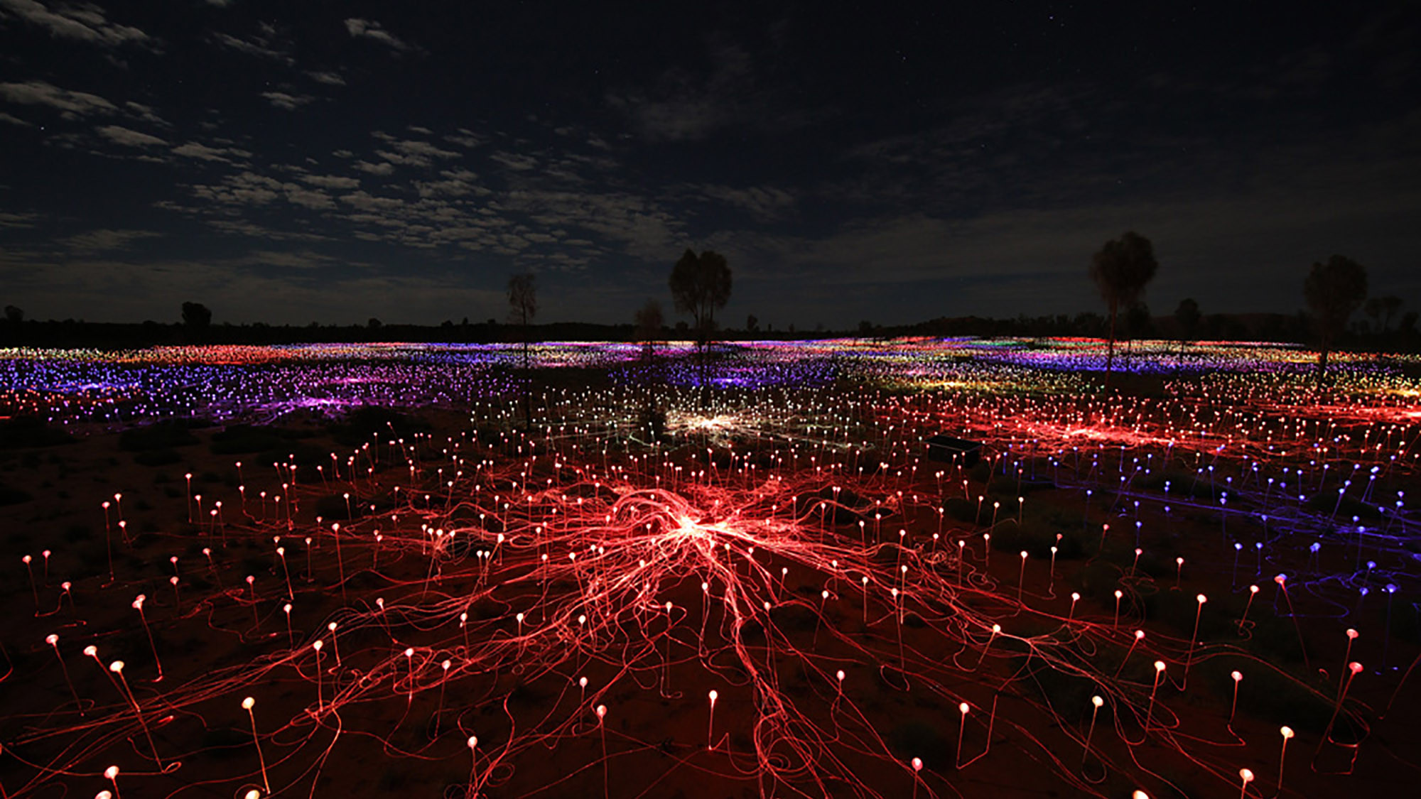 The spectacular Field of Light at Uluru NT Now Cracking Good Deals